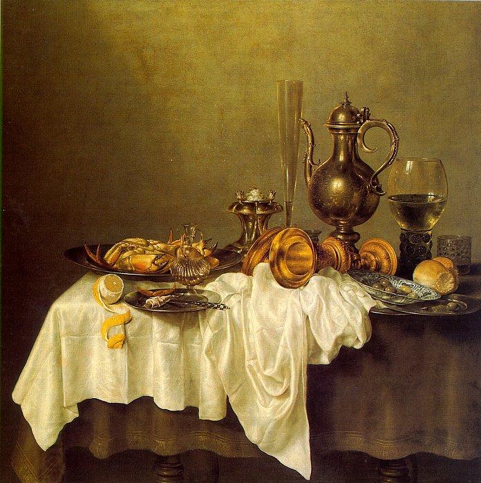 Willem Claesz Heda Breakfast of Crab oil painting picture